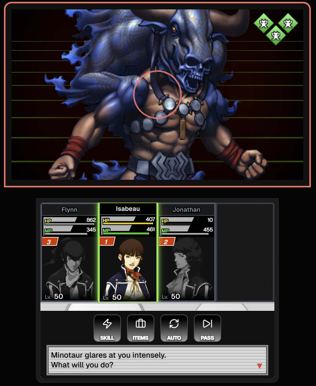 SMT IV Battle System